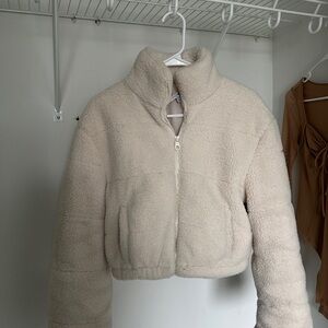 Fashion Nova Cozy Cream Jacket